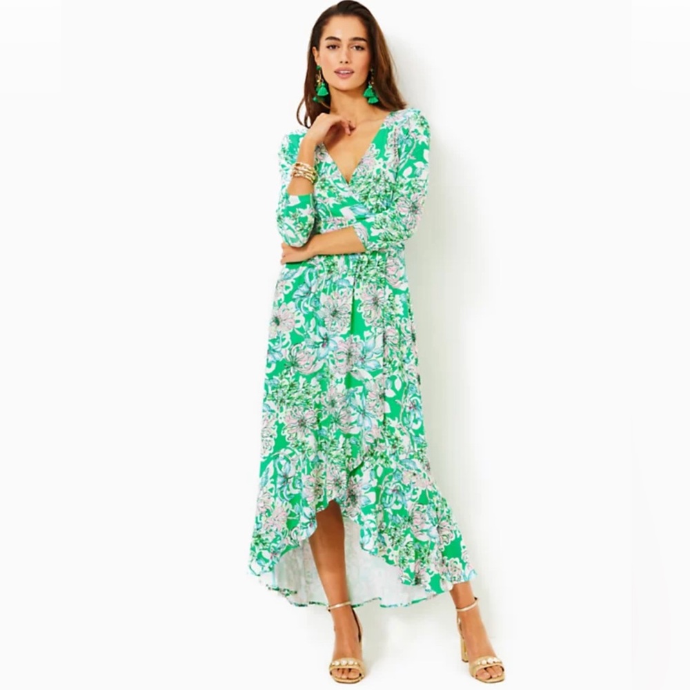 Moana 3/4 Sleeve Maxi Dress size small